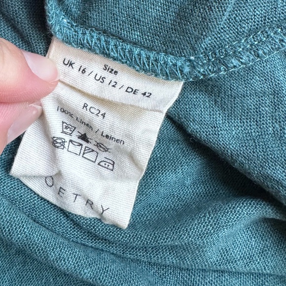 Poetry 100% Linen Jersey T-Shirt - Picture 3 of 4